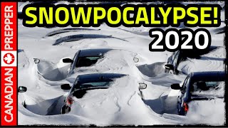 Snowpocalypse 2020 CRAZY Record Snow in Canada!