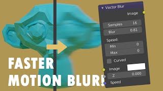 Add MOTION BLUR in the COMPOSITOR! (Blender Quick Tip)