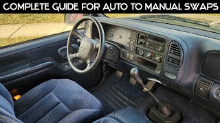 Ultimate OBS GMT400 Auto to Manual Transmission Swap Video