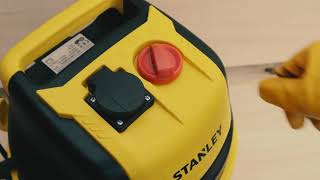 Stanley SXVC20XTE 20l Stainless Steel Wet And Dry Vacuum Cleaner With Power Tool Connectivity