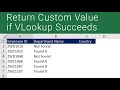 Vlookup Return Custom Value