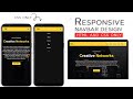 Responsive and attractive navbar design with html and css only || Responsive Navbar with source code