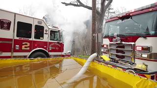 Firefighters battle house fire in Perry County, Pa.