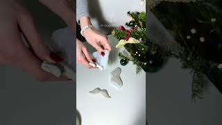 Beautiful Handmade Plaster Christmas Ornaments!