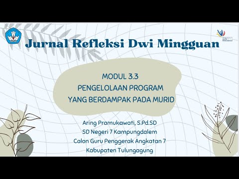 Jurnal Refleksi Dwi Mingguan Ke -12 Modul 3.3 - YouTube