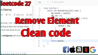 AMAZON - REMOVE ELEMENT (LeetCode) | leetcode 27 | #leetcode | #leetcode27 | clean code