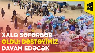 Azərbaycan xalqının qardaş ölkəyə humanitar yardım aksiyası