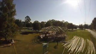 Diagrid Shell Structure Pavilion Design/Build Construction Time Lapse Architecture