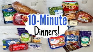 10 MINUTE DINNERS | 5 Tasty & QUICK Recipe Ideas | Cheap Home Cooked Meals Made