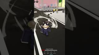 they always run then do 90% of your hp 💀 #jjk #jjs #jujutsukaisen #run #roblox #anime #gojoah