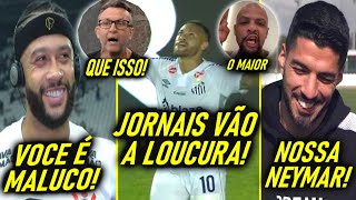 FUTEBOL em CHOQUE! A REAÇÃO dos JORNAIS e JOGADORES com NEYMAR e GOL OLIMPICO! DEPAY, SUAREZ e NETO!