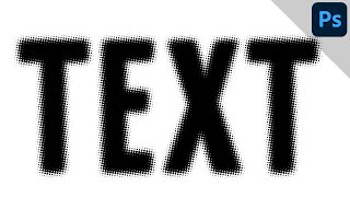 Dotted blurred text | Halftone text effect | PHOTOSHOP TUTORIAL - TEXT EFFECT