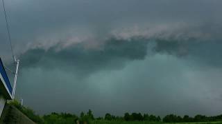 29.06.2017 MCS, Convection cells and Roll cloud