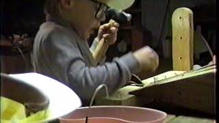 Matthew pounding  nails 1991/ Hanson street basement