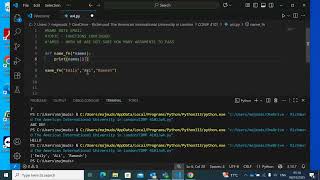 Python: Functions part 2 | *ARGS | Function with List