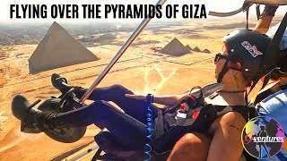 FLYING Over PYRAMIDS OF GIZA!! | Best Things to do in Cairo | Egypt Vlog #75 | باراشوت فوق الاهرامات