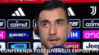 MATTIA PERIN INTERVISTA POST JUVENTUS-EMPOLI:\