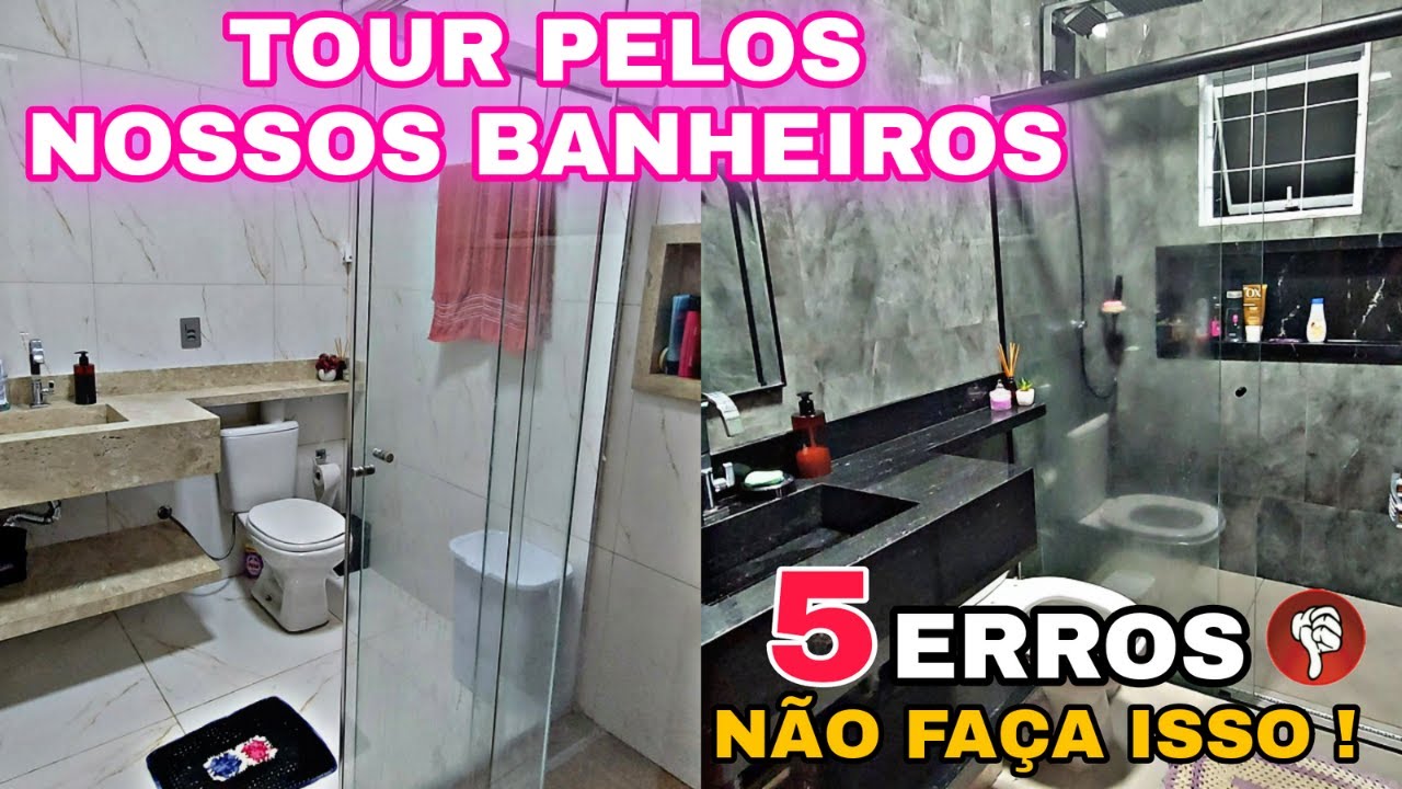 5 ERROS DO NOSSO BANHEIRO ( NÃO FAÇA ISSO ) + DECORAÇÃO ! - YouTube