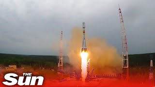 Russia combat crews launch new satellite into space