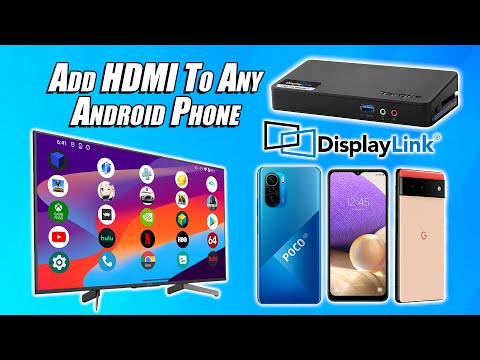 Легко добавьте HDMI к любому телефону или планшету Android с помощью недорогой док-станции Displaylink!