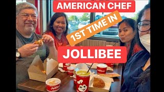 VLOG # 14 l THE AMERICAN CERTIFIED CHEF'S  1ST TIME EXPERIECE IN  JOLLIBEE l REVIEW