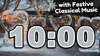 10-Minute Winter Timer for Valentine's Day with Classical Music ❄️🤍