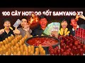 Thử Thách Ăn 100 Cái HotDog Sốt Samyang x2 Có Tiền Bên Trong