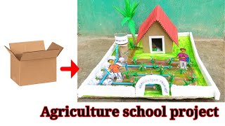 School project / agriculture school project/ water and agriculture project / art & craft icon