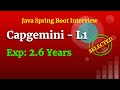 capgemini interview java spring boot microservices question answers