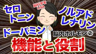 セロトニン・ドーパミン・ノルアドレナリンの役割と機能について｜脳内ホルモン②