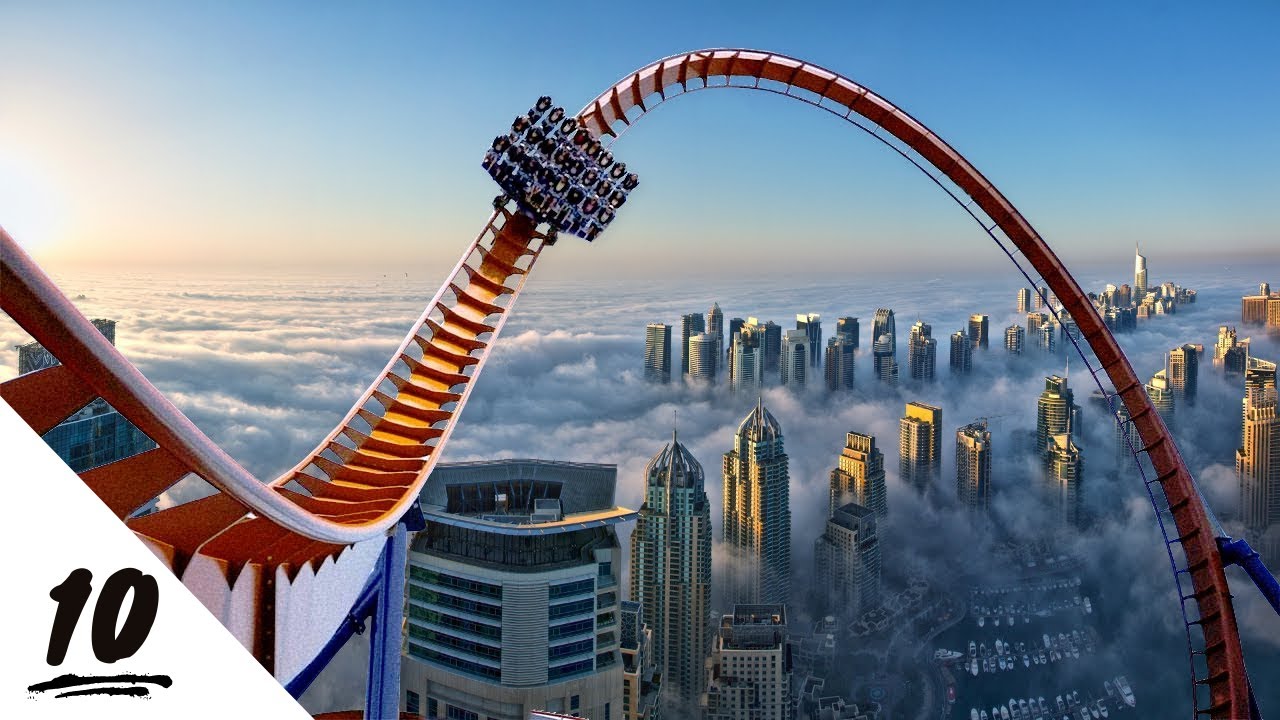 TOP 10 CRAZIEST ROLLER COASTERS IN THE WORLD - YouTube