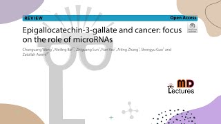 Epigallocatechin‐3‐gallate and cancer: focus on the role of microRNAs