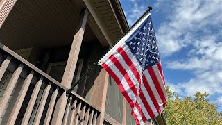 See it Installed - 5 ft Flag Pole and 3x5 ft American Flag