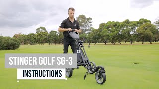 Stinger Golf SG-3 Push Buggy | Instructional Video