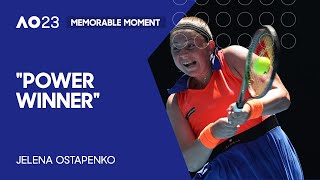 Ostapenko's Powerful Backhand | Australian Open 2023