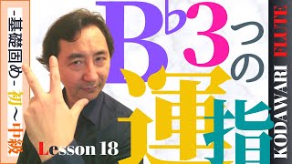 「B♭(A#)の3つの運指について」〜基礎固め編〜Lesson 18　タッキーせんせいの　こだわりフルート塾