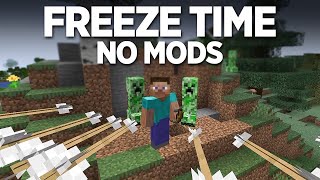 How to FREEZE TIME in Minecraft - no mods full guide