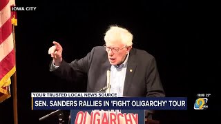 Sen. Bernie Sanders rallies in Iowa City for ‘Fight Oligarchy’ tour