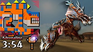 Zenith Tigrex Vs. Adrenaline Hammer - Monster Hunter Frontier ZZ - 辿異種ティガレックス ハンマー ソロ【MHF-Z】