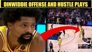 Spencer Dinwiddie Offensive and Defensive Highlights Vs. Jazz