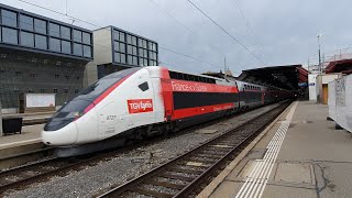 SNCF TGV duplex abfahrt in Zürich HB