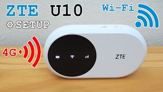 ZTE U10 mobile 4G router Wi-Fi • Unboxing, installation, configuration and test