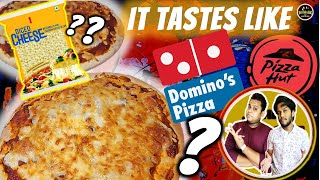 Making Dominos Pizza Using Amul Cheese at Home 🤤 | चीज़ पिज़्ज़ा कैसे बनाते हैं | Easy Pizza Recipe