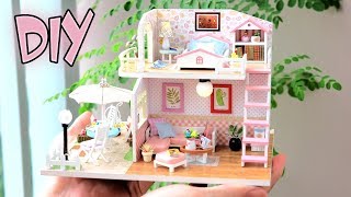 DIY Miniature Dollhouse Kit || Pink Loft - Duplex Apartment - Relaxing Satisfying Video