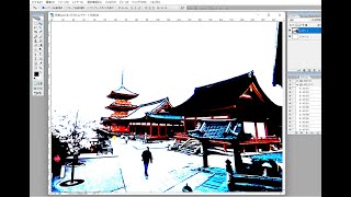 photoshopで写真を切り絵に変える。part13 CG  合成写真　写真加工　インスタグラム　 イラストレーター　フォトショップ　　photoshop　コンピューターグラフィックス