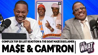 MA$E & CAM'RON REACT TO THEIR COMPLEX SPORTS TOP 25 SPOT & THE GOAT DISCLAIMER | EP.66