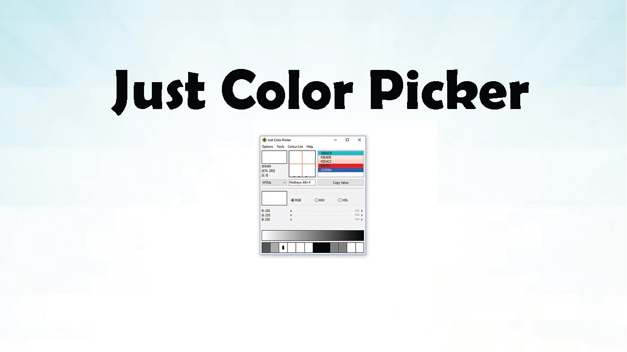 Just Color Picker - Awesome Color Picker - YouTube