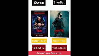 Stree vs Bhediya Movie Comparison|Stree vs Bhediya Movie Box Office Collection 🥵💥 #shorts