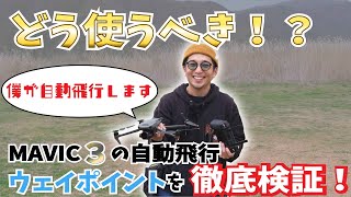 MAVIC3で自動飛行！？ドローン空撮の新たな選択肢ウェイポイントを検証