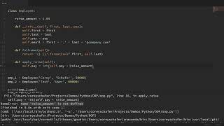 Python OOP Tutorial 2 Class Variables